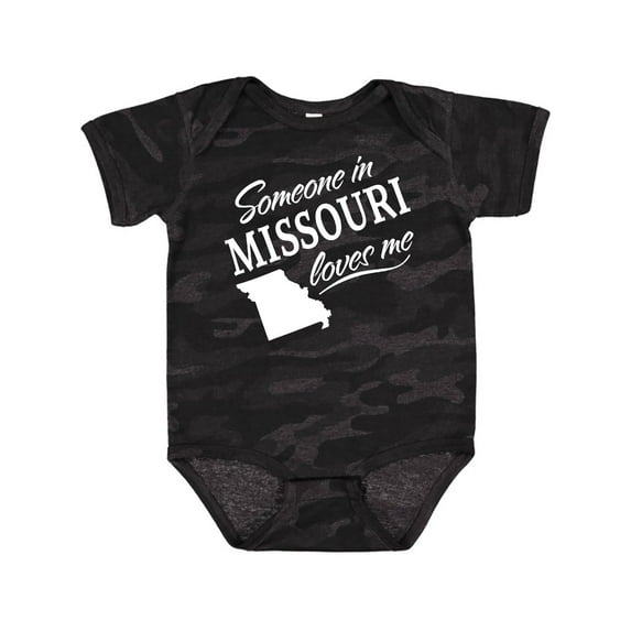 Inktastic Someone in Missouri Loves Me Boys or Girls Baby Bodysuit