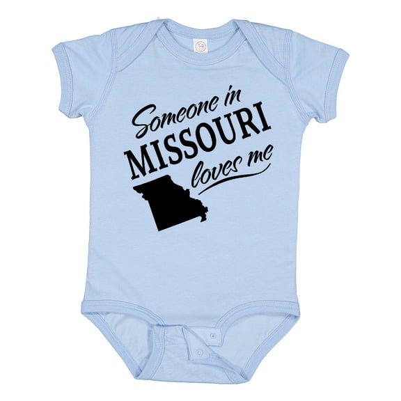 Inktastic Someone in Missouri Loves Me Boys or Girls Baby Bodysuit