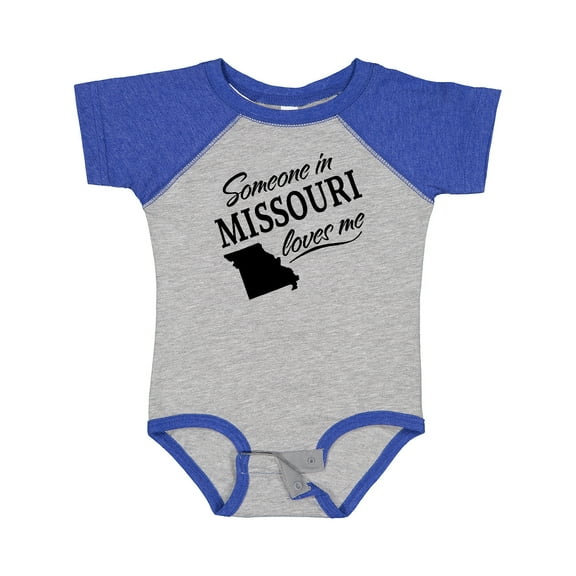 Inktastic Someone in Missouri Loves Me Boys or Girls Baby Bodysuit
