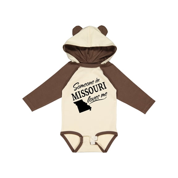 Inktastic Someone in Missouri Loves Me Boys or Girls Long Sleeve Baby Bodysuit