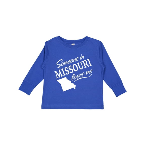 Inktastic Someone in Missouri Loves Me Boys or Girls Long Sleeve Toddler T-Shirt