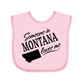 thumbnail image 1 of Inktastic Someone in Montana Loves Me Boys or Girls Baby Bib, 1 of 4