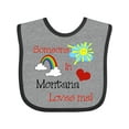 thumbnail image 1 of Inktastic Someone in Montana Loves Me Boys or Girls Baby Bib, 1 of 4