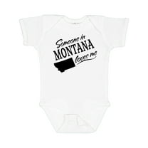 Inktastic Someone in Montana Loves Me Boys or Girls Baby Bodysuit
