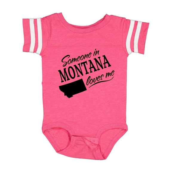 Inktastic Someone in Montana Loves Me Boys or Girls Baby Bodysuit