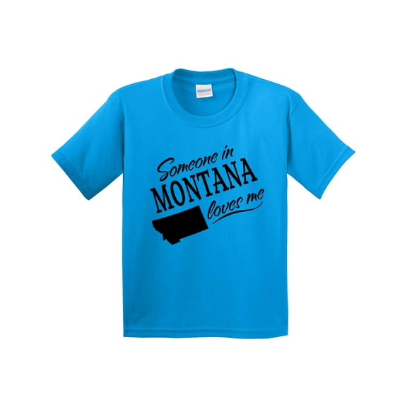 Inktastic Someone in Montana Loves Me Youth T-Shirt