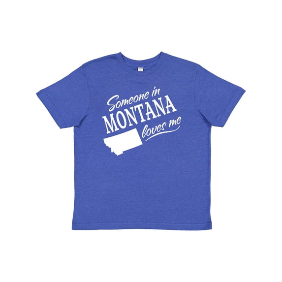 Inktastic Someone in Montana Loves Me Youth T-Shirt