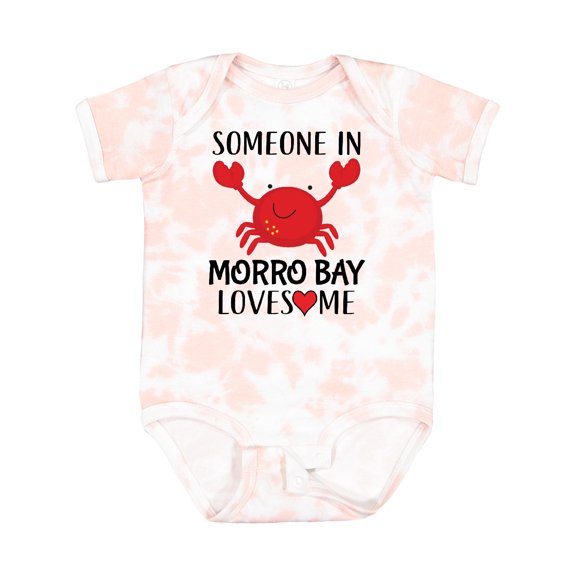 Inktastic Someone in Morro Bay Loves Me Boys or Girls Baby Bodysuit