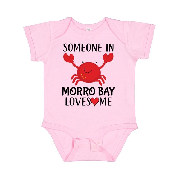 Inktastic Someone in Morro Bay Loves Me Boys or Girls Baby Bodysuit