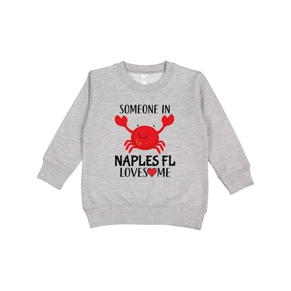 Inktastic Someone in Naples Florida Loves Me Toddler Sweatshirt