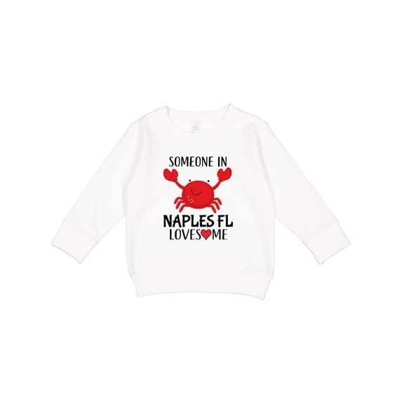 Inktastic Someone in Naples Florida Loves Me Toddler Sweatshirt