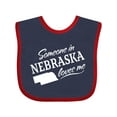 thumbnail image 1 of Inktastic Someone in Nebraska Loves Me Boys or Girls Baby Bib, 1 of 4