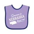 thumbnail image 1 of Inktastic Someone in Nebraska Loves Me Boys or Girls Baby Bib, 1 of 4