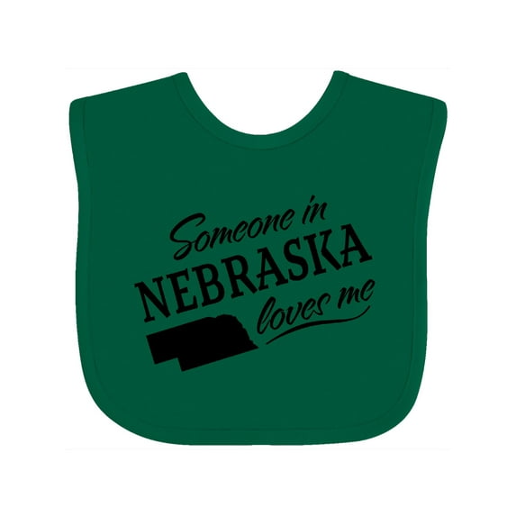 Inktastic Someone in Nebraska Loves Me Boys or Girls Baby Bib