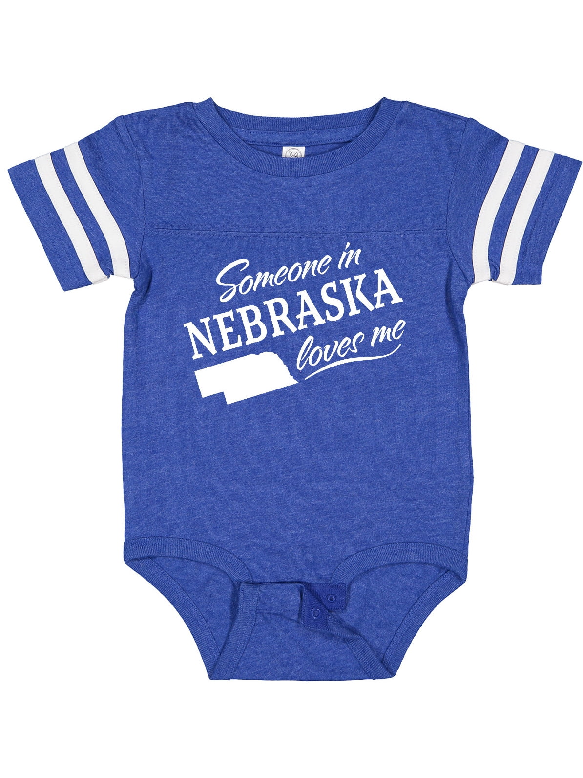 Inktastic Someone in Nebraska Loves Me Boys or Girls Baby Bodysuit