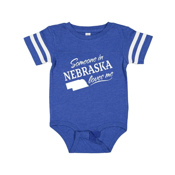 Inktastic Someone in Nebraska Loves Me Boys or Girls Baby Bodysuit
