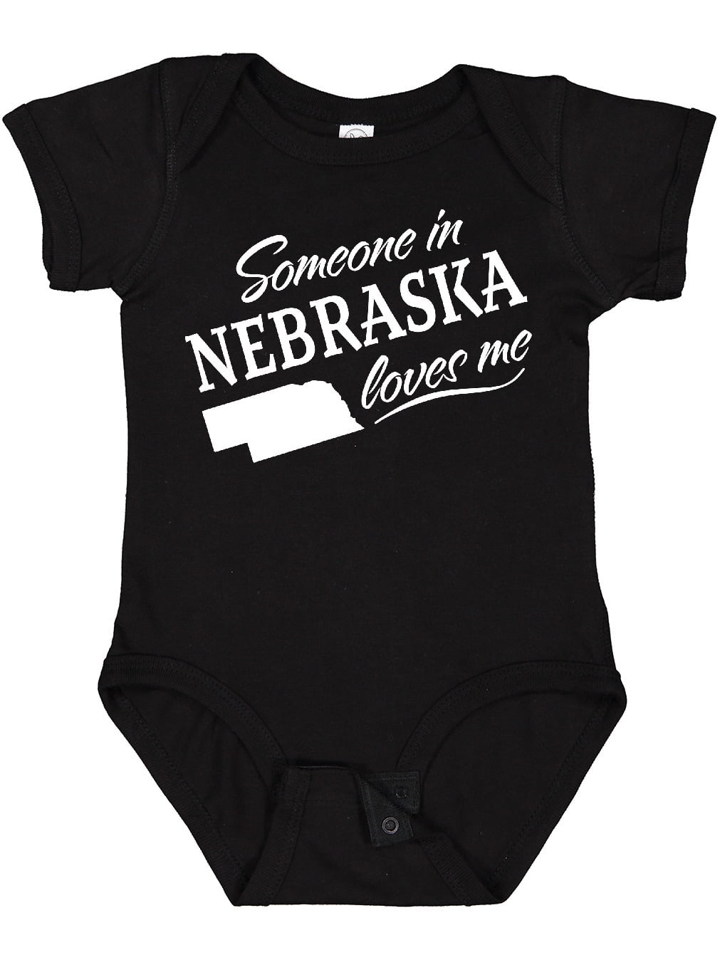 Inktastic Someone in Nebraska Loves Me Boys or Girls Baby Bodysuit