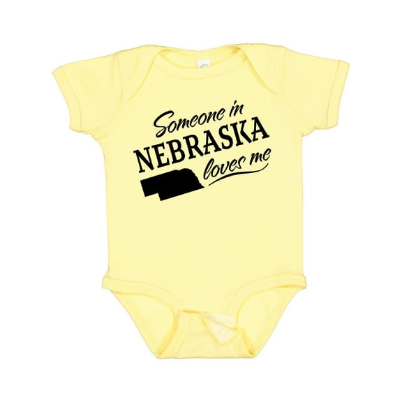Inktastic Someone in Nebraska Loves Me Boys or Girls Baby Bodysuit
