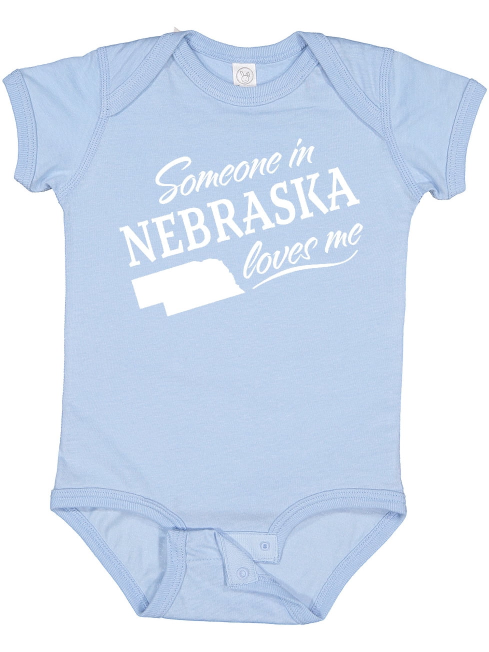 Inktastic Someone in Nebraska Loves Me Boys or Girls Baby Bodysuit
