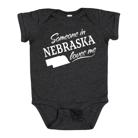 Inktastic Someone in Nebraska Loves Me Boys or Girls Baby Bodysuit