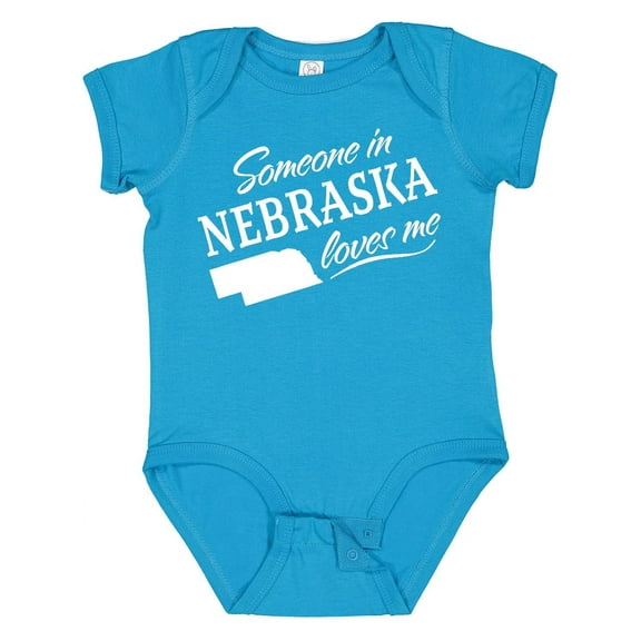 Inktastic Someone in Nebraska Loves Me Boys or Girls Baby Bodysuit