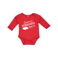 thumbnail image 1 of Inktastic Someone in Nebraska Loves Me Boys or Girls Long Sleeve Baby Bodysuit, 1 of 5