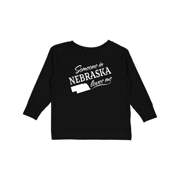 Inktastic Someone in Nebraska Loves Me Boys or Girls Long Sleeve Toddler T-Shirt