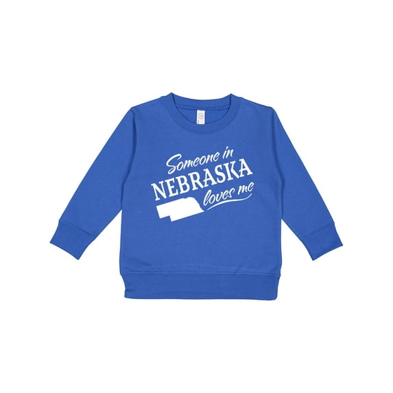 Inktastic Someone in Nebraska Loves Me Toddler Sweatshirt