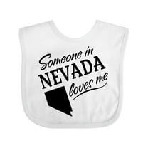 Inktastic Someone in Nevada Loves Me Boys or Girls Baby Bib