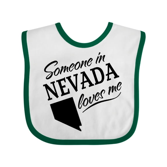 Inktastic Someone in Nevada Loves Me Boys or Girls Baby Bib