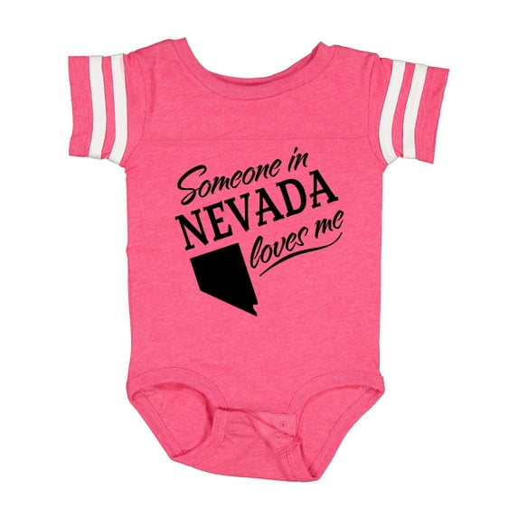 Inktastic Someone in Nevada Loves Me Boys or Girls Baby Bodysuit