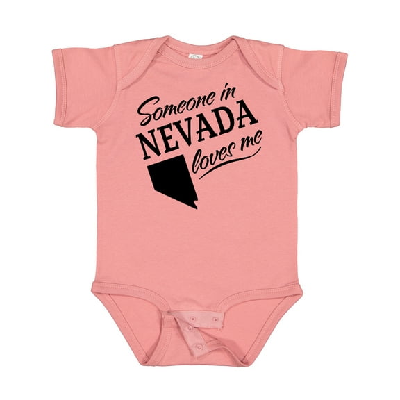Inktastic Someone in Nevada Loves Me Boys or Girls Baby Bodysuit