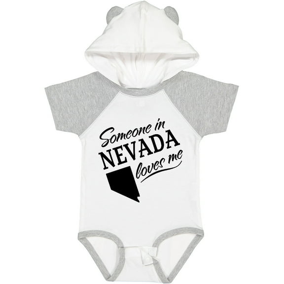 Inktastic Someone in Nevada Loves Me Boys or Girls Baby Bodysuit