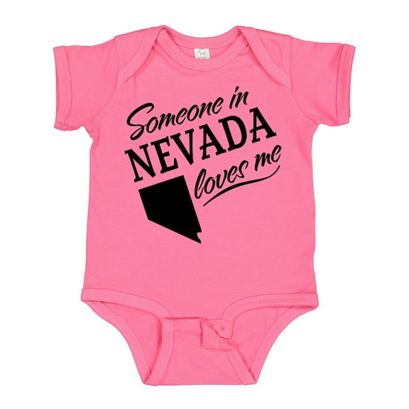 Inktastic Someone in Nevada Loves Me Boys or Girls Baby Bodysuit