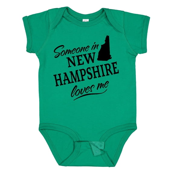 Inktastic Someone in New Hampshire Loves Me Boys or Girls Baby Bodysuit