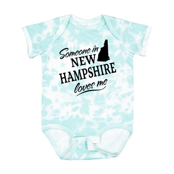 Inktastic Someone in New Hampshire Loves Me Boys or Girls Baby Bodysuit