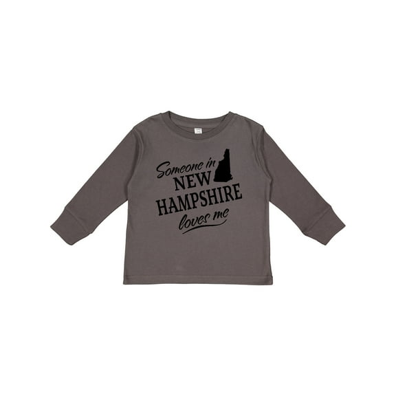 Inktastic Someone in New Hampshire Loves Me Boys or Girls Long Sleeve Toddler T-Shirt