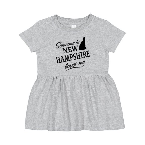 Inktastic Someone in New Hampshire Loves Me Girls Baby Dress