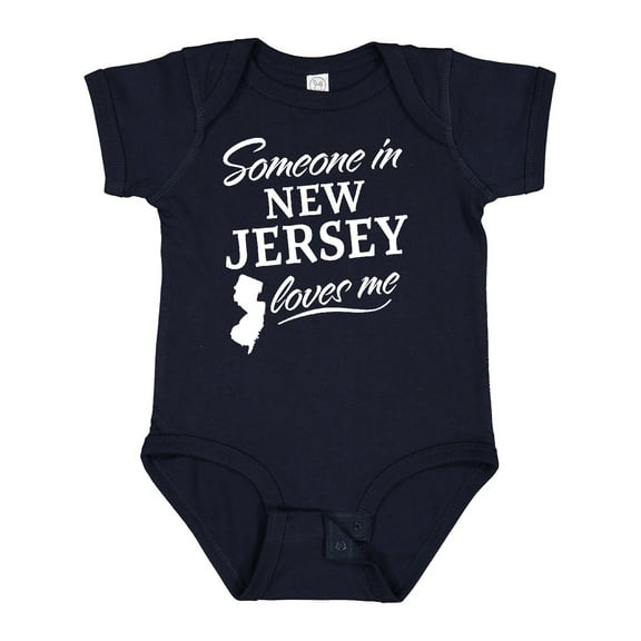 Inktastic Someone in New Jersey Loves Me Boys or Girls Baby Bodysuit