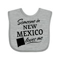 thumbnail image 1 of Inktastic Someone in New Mexico Loves Me Boys or Girls Baby Bib, 1 of 4