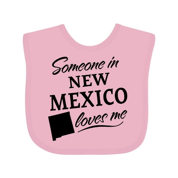 Inktastic Someone in New Mexico Loves Me Boys or Girls Baby Bib