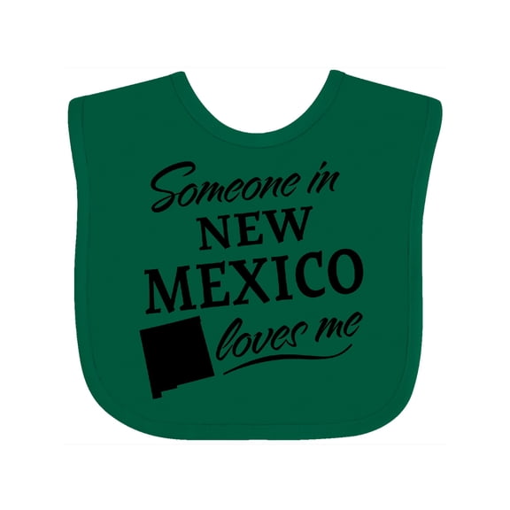 Inktastic Someone in New Mexico Loves Me Boys or Girls Baby Bib