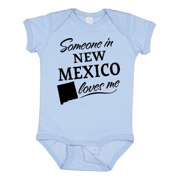 Inktastic Someone in New Mexico Loves Me Boys or Girls Baby Bodysuit