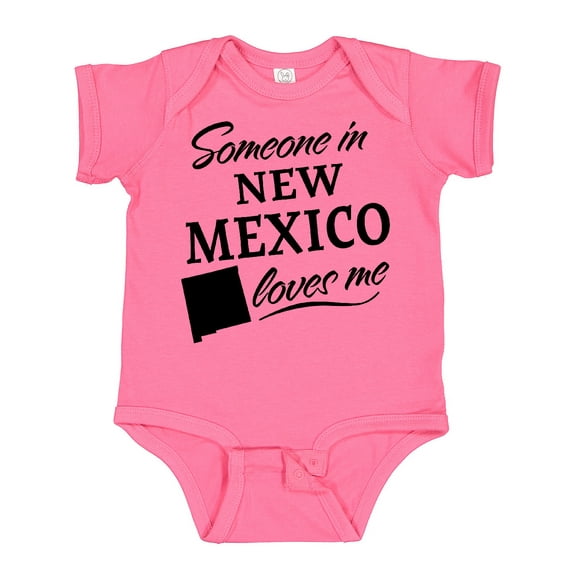 Inktastic Someone in New Mexico Loves Me Boys or Girls Baby Bodysuit