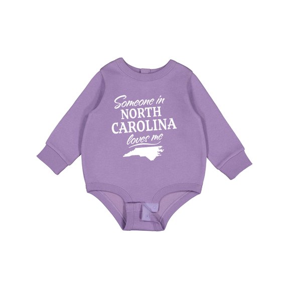 Inktastic Someone in North Carolina Loves Me Baby Fleece Bodysuit