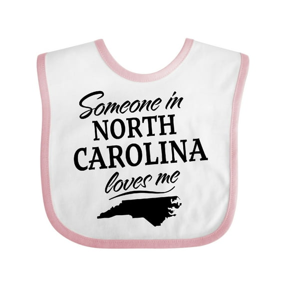 Inktastic Someone in North Carolina Loves Me Boys or Girls Baby Bib