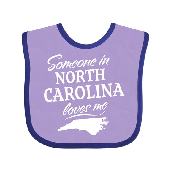 Inktastic Someone in North Carolina Loves Me Boys or Girls Baby Bib