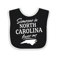 thumbnail image 1 of Inktastic Someone in North Carolina Loves Me Boys or Girls Baby Bib, 1 of 4