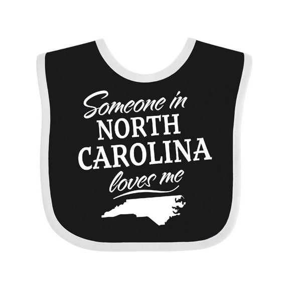 Inktastic Someone in North Carolina Loves Me Boys or Girls Baby Bib