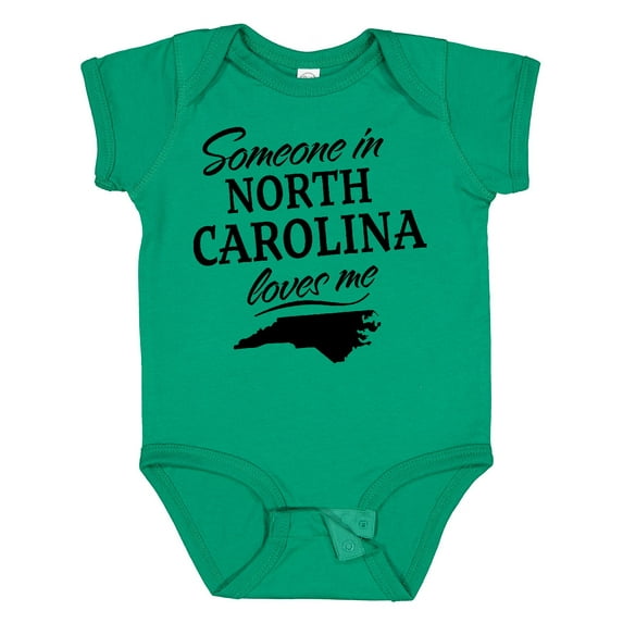 Inktastic Someone in North Carolina Loves Me Boys or Girls Baby Bodysuit